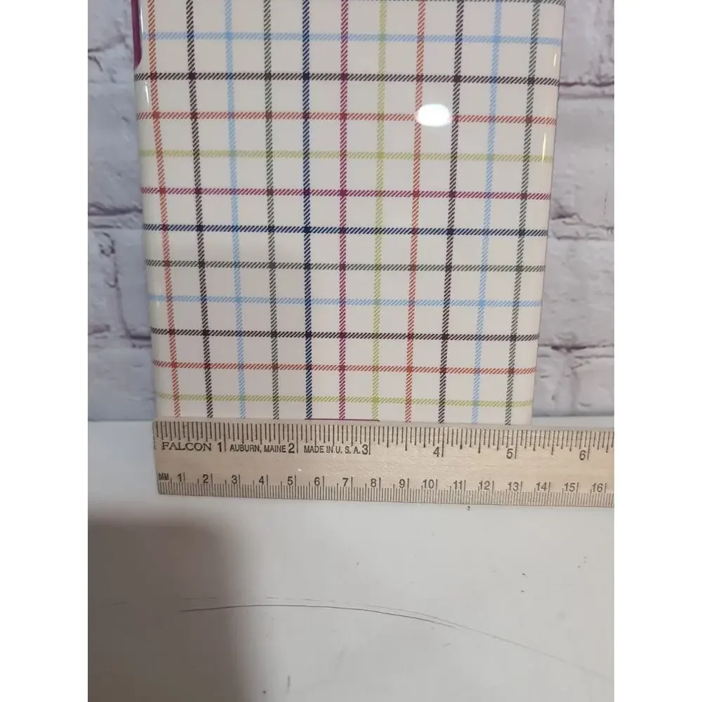 COACH F65644 Signature Plaid Mini Ipad Hard Shell Case Multicolor Tartan Plaid